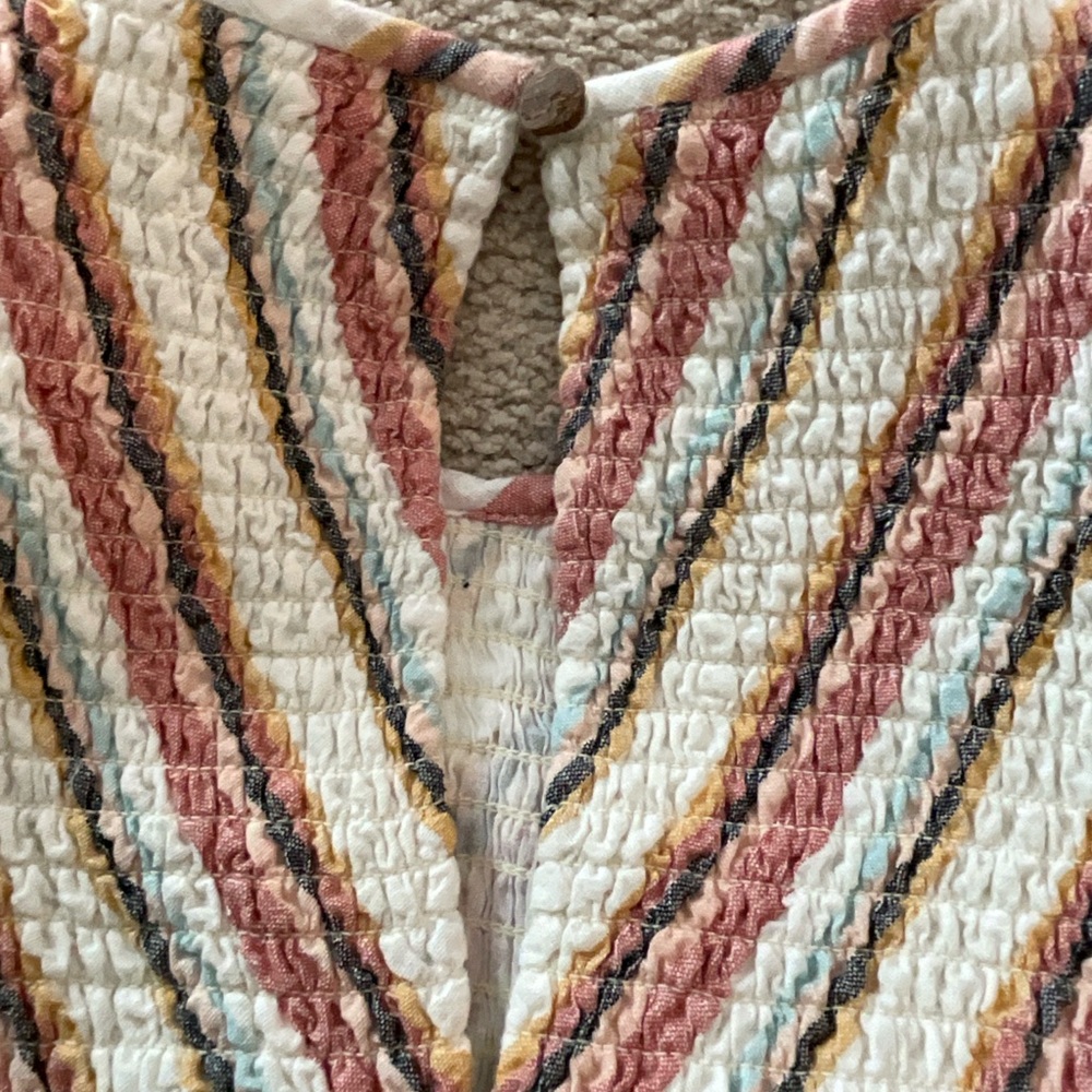 Anthropology Saylor Tulsi Dress Multi Pastel Ruffle Femme Vacay Multicolor Small - Picture 5 of 6